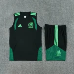 Entrenamiento Sin Mangas Conjunto Completo México 2026 Verde Negro