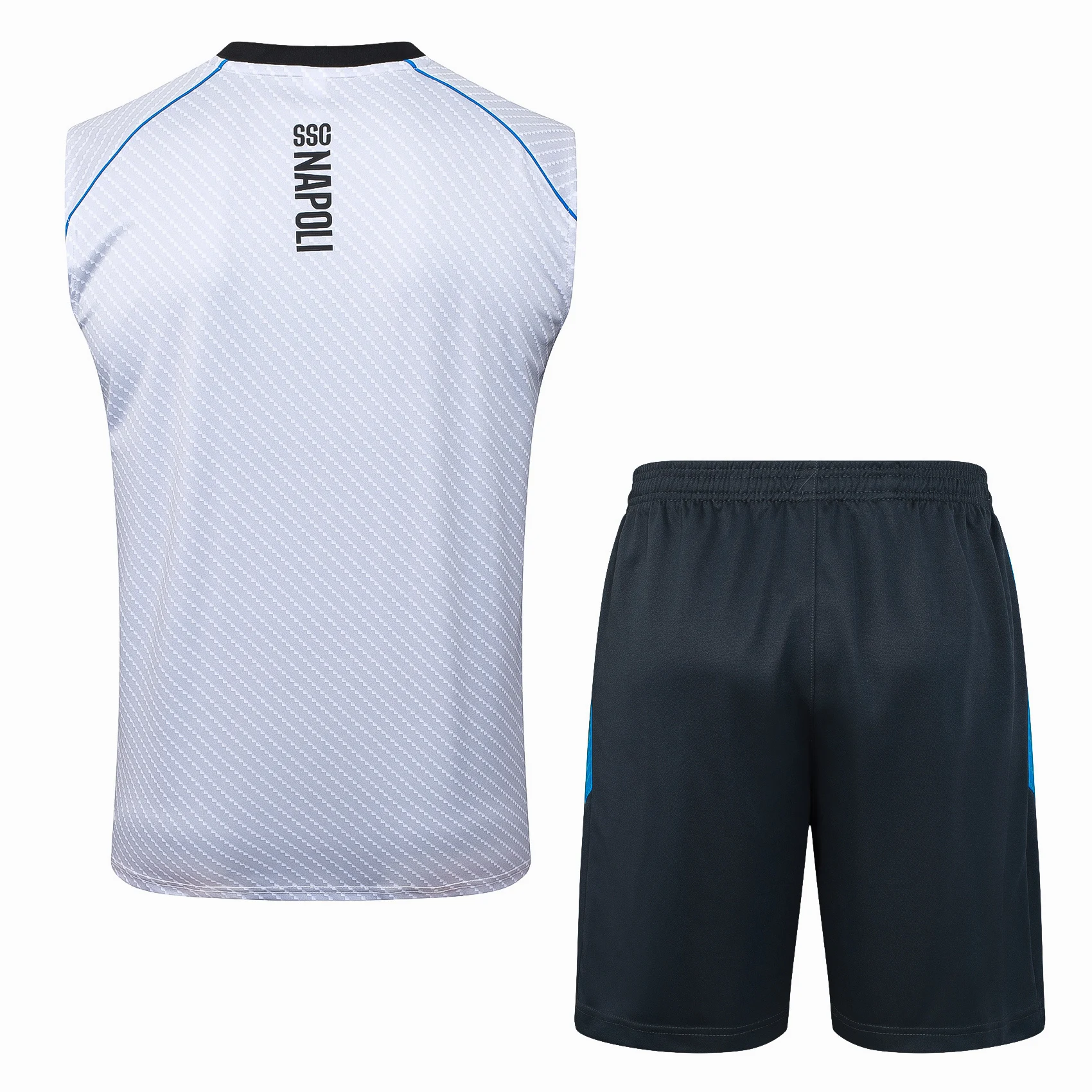 Entrenamiento Sin Mangas Conjunto Completo Napoli 2025 2026 Blanco Rojo Azul SSC Napoli Conjunto 2025 2026 Blanco - Ssc Napoli Equipacion | tiendasdefutboles