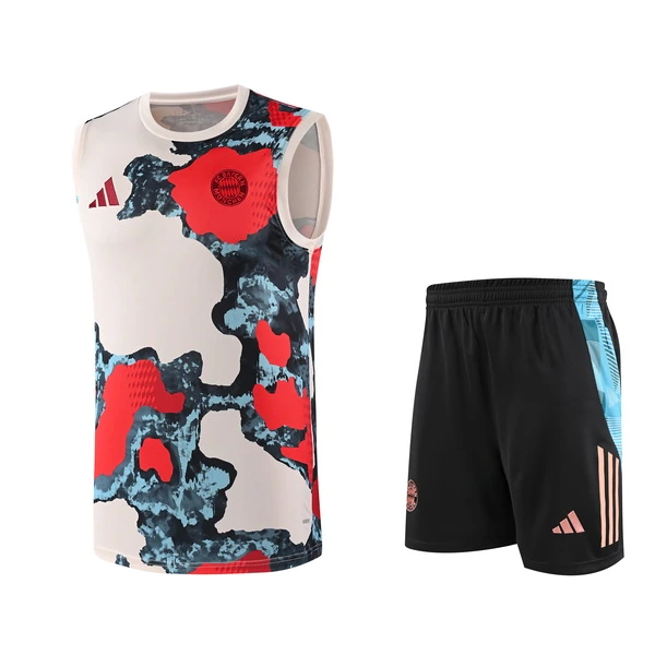 Entrenamiento Sin Mangas Conjunto Completo Niños Bayern Múnich 2025 2026 Amarillo Rojo Negro Bayern Múnich Niños Conjunto 2025 2026 Amarillo - Tuta Bayern Múnich Niños | tiendasdefutboles