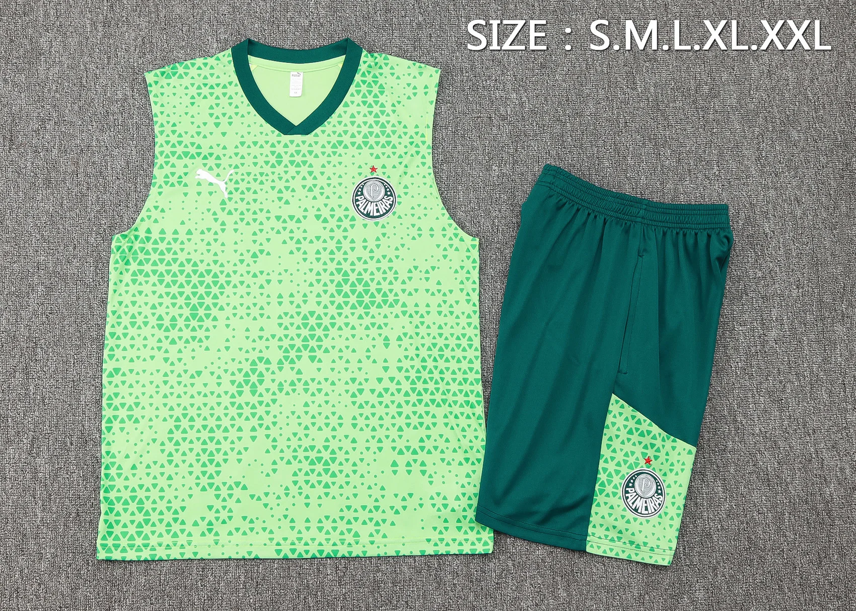 Entrenamiento Sin Mangas Conjunto Completo Palmeiras 2025 2026 Verde SE Palmeiras Conjunto 2025 2026 Verde - Tuta SE Palmeiras | tiendasdefutboles