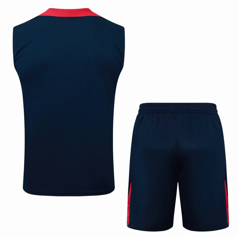 Entrenamiento Sin Mangas Conjunto Completo Paris Saint Germain 2025 2026 Azul Marino Rojo Paris Saint Germain Conjunto 2025 2026 Azul - Maglia Paris Saint Germain | tiendasdefutboles