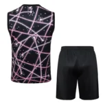 Entrenamiento Sin Mangas Conjunto Completo Paris Saint Germain 2025 2026 Negro Rosa