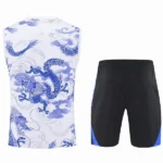 Entrenamiento Sin Mangas Conjunto Completo Real Madrid 2025 2026 Blanco Purpura Negro