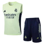 Entrenamiento Sin Mangas Conjunto Completo Real Madrid 2025 2026 Verde Claro Azul