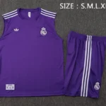 Entrenamiento Sin Mangas Conjunto Completo Real Madrid 2025 2026 Purpura