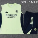 Entrenamiento Sin Mangas Conjunto Completo Real Madrid 2025 2026 Verde Claro Azul