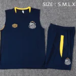 Entrenamiento Sin Mangas Conjunto Completo Santos 2025 2026 Azul