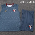 Entrenamiento Sin Mangas Conjunto Completo São Paulo 2025 2026 Gris