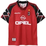 Especial Camiseta AC Milan Retro 1997 1998 Rojo
