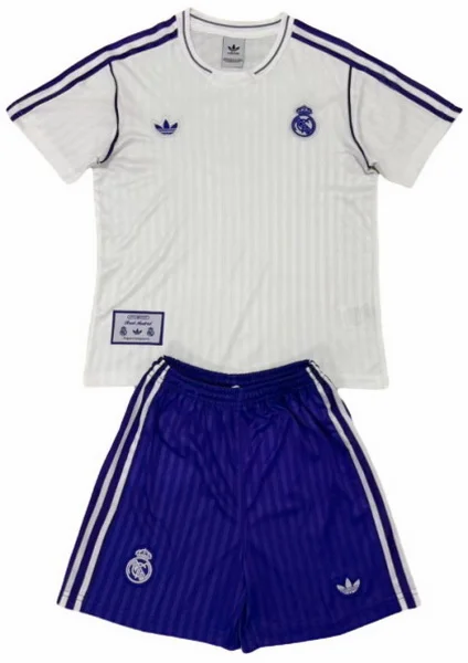 Especial Conjunto De Hombre Real Madrid 2025 2026 Blanco Purpura Real Madrid Conjunto 2025 2026 Especial Blanco - Maglia Real Madrid | tiendasdefutboles