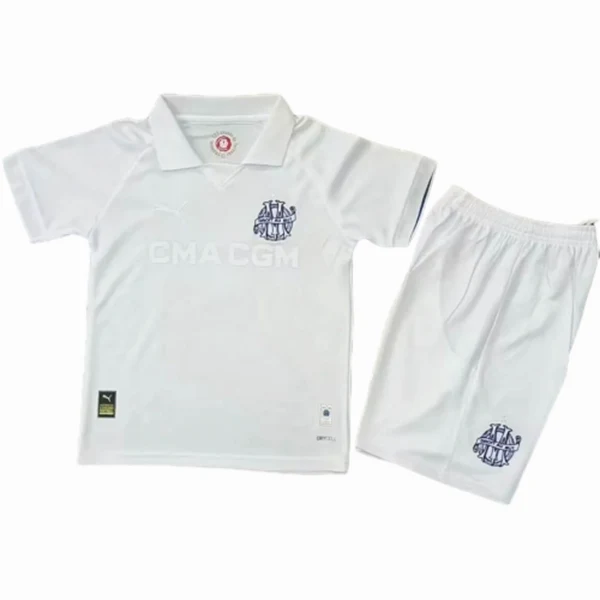 Especial Conjunto De Niños Marsella 2024 2025 Blanco Marsella Niños Conjunto 2024 2025 Especial Blanco - Tuta Marsella Niños | tiendasdefutboles