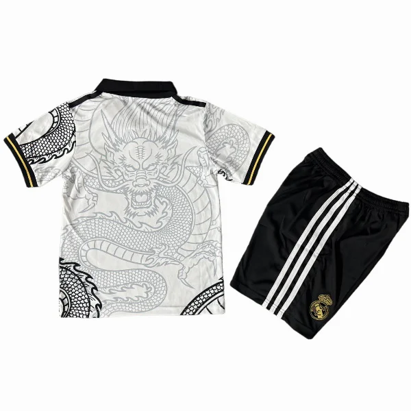 Especial Conjunto De Niños Real Madrid 2025 2026 Blanco Negro Real Madrid Niños Conjunto 2025 2026 Especial Blanco - Tuta Real Madrid Niños | tiendasdefutboles
