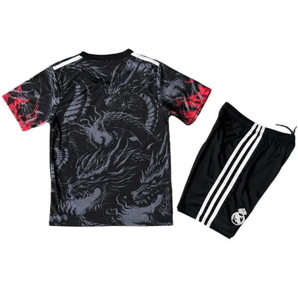 Especial Conjunto De Niños Real Madrid 2025 2026 Negro Rojo Real Madrid Niños Conjunto 2025 2026 Especial Negro - Tuta Real Madrid Niños | tiendasdefutboles