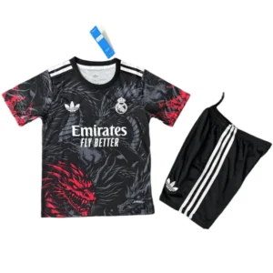 Real Madrid Niños Conjunto 2025 2026 Especial Negro - Tuta Real Madrid Niños | tiendasdefutboles