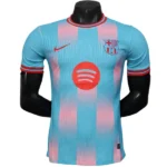 Especial Jugadores Camiseta Barcelona 2025 2026 Azul Claro Rojo