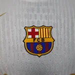 Especial Jugadores Camiseta Barcelona 2025 2026 Blanco Amarillo