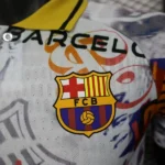 Especial Jugadores Camiseta Barcelona 2025 2026 Blanco Rojo Amarillo