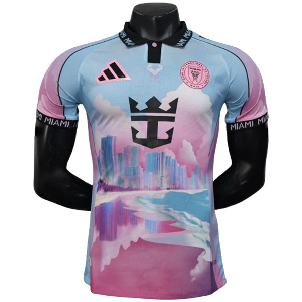 Especial Jugadores Camiseta Inter Miami 2025 2026 Azul Rosa Inter Miami Camiseta Edición Jugadores 2025 2026 Especial Azul - Camiseta Inter Miami | tiendasdefutboles