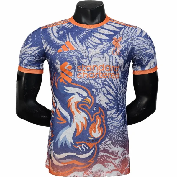Especial Jugadores Camiseta Liverpool 2025 2026 Azul Naranja Liverpool Camiseta Edición Jugadores 2025 2026 Especial Azul - Camiseta Liverpool | tiendasdefutboles