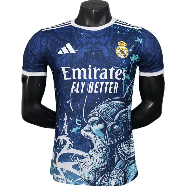Especial Jugadores Camiseta Real Madrid 2025 2026 Azul Blanco Real Madrid Camiseta Edición Jugadores 2025 2026 Especial Azul - Camiseta Real Madrid | tiendasdefutboles