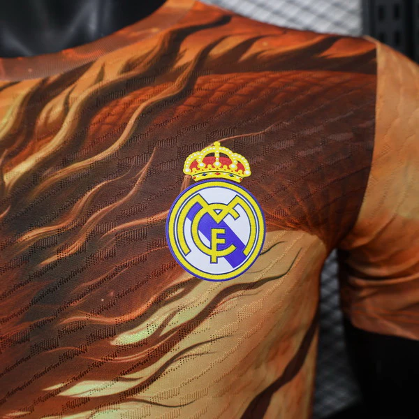Especial Jugadores Camiseta Real Madrid 2025 2026 Naranja Real Madrid Camiseta Edición Jugadores 2025 2026 Especial Naranja - Camiseta Real Madrid | tiendasdefutboles