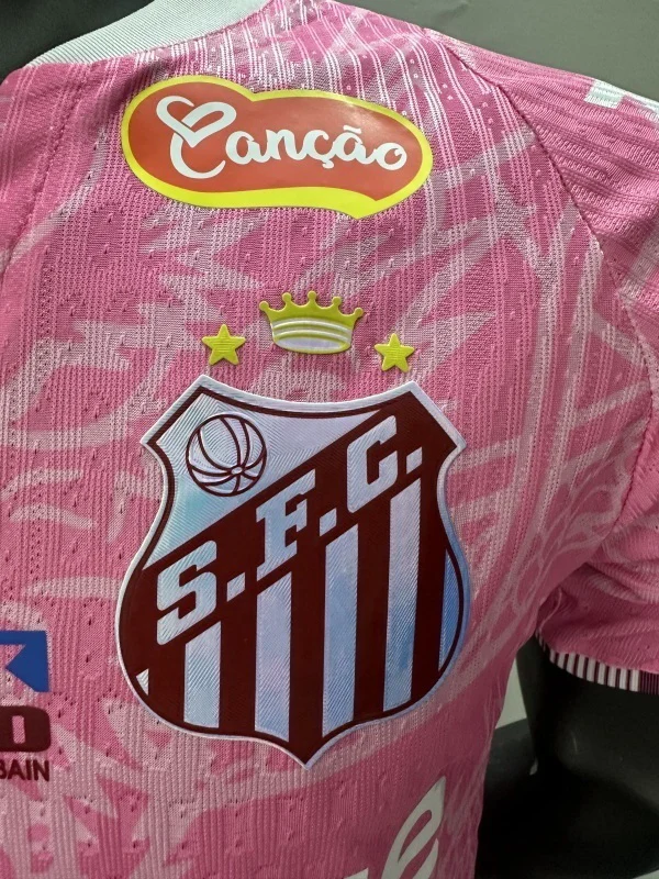 Especial Jugadores Camiseta Santos 2025 2026 Rosa Santos FC Camiseta Edición Jugadores 2025 2026 Especial Rosa - Camiseta Santos Fc | tiendasdefutboles