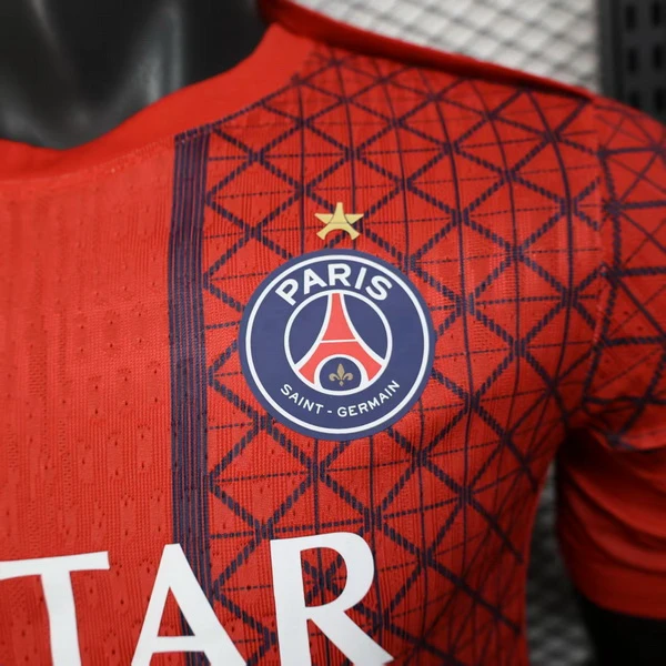 Jugadores Especial Camiseta Paris Saint Germain 2025 2026 Rojo Paris Saint Germain Camiseta Edición Jugadores 2025 2026 Especial Roja - Camiseta Paris Saint Germain | tiendasdefutboles