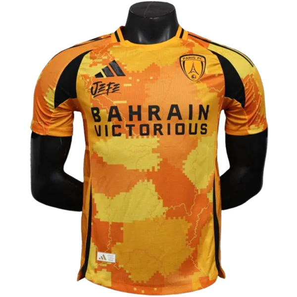 Jugadores Tercera Camiseta Paris Saint Germain 2025 2026 Amarillo Naranja Paris Saint Germain Camiseta Edición Jugadores 2025 2026 Tercera Amarilla - Camiseta Paris Saint Germain | tiendasdefutboles