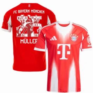 Muller #25 - Bayern Múnich Camiseta 2025 2026 Casa Roja - Camiseta Bayern Múnich 2026 | tiendasdefutboles