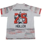 NO.25 Muller Tailandia Segunda Camiseta Bayern Múnich 2025 2026 Blanco
