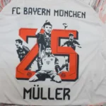 NO.25 Muller Tailandia Segunda Camiseta Bayern Múnich 2025 2026 Blanco