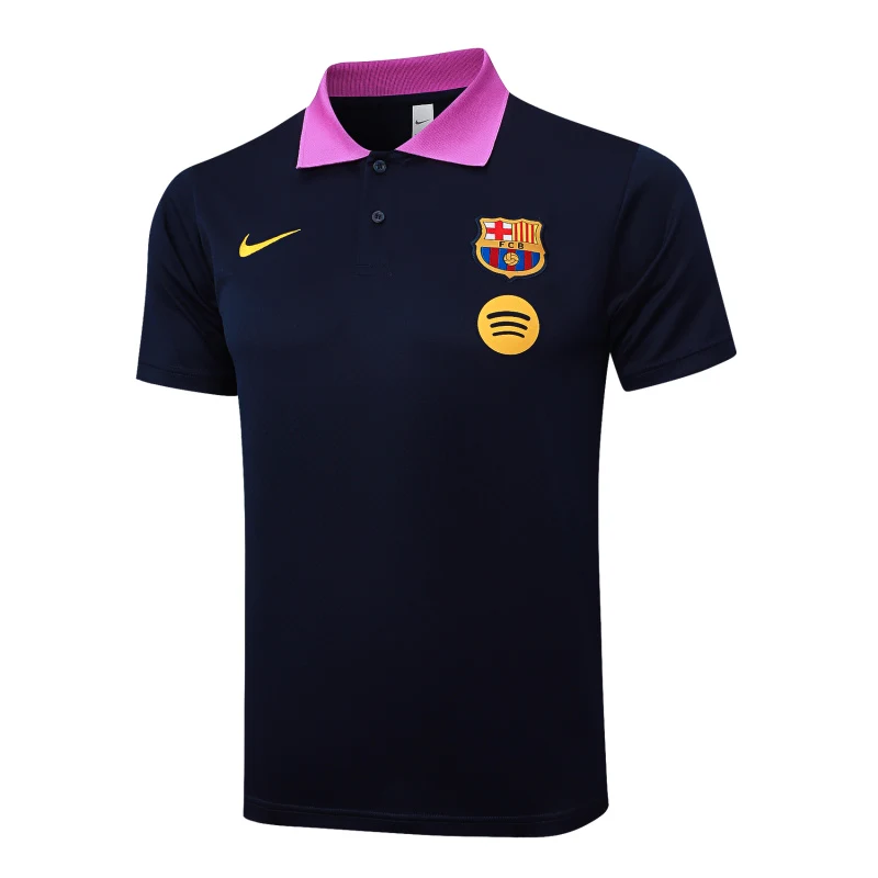 Polo Barcelona 2025 2026 Azul Marino Purpura FC Barcelona Polo 2025 2026 Azul - Maglia FC Barcelona | tiendasdefutboles
