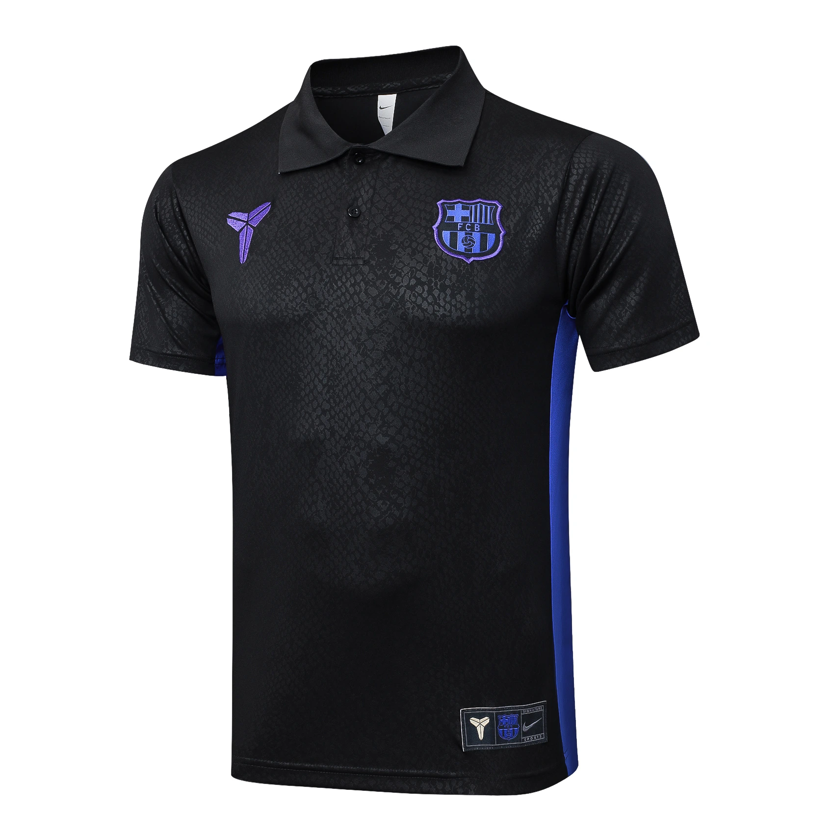 Polo Barcelona 2025 2026 Negro Purpura FC Barcelona Polo 2025 2026 Negro - Maglia FC Barcelona | tiendasdefutboles