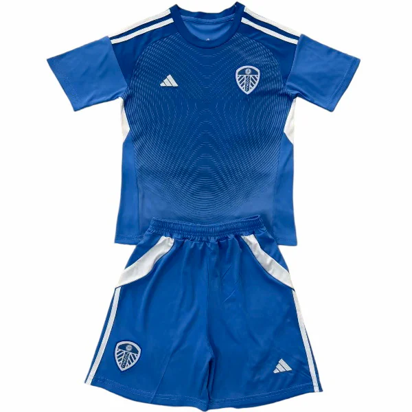 Portero Camiseta Conjunto De Niños Leeds United 2025 2026 Azul Leeds United Niños Conjunto 2025 2026 Portero Azul - Tuta Leeds United Niños | tiendasdefutboles