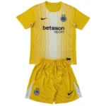 Inter Milán Niños Conjunto 2025 2026 Portero Amarillo - Equipacion Inter De Milan Niños | tiendasdefutboles