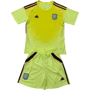Aston Villa Niños Conjunto 2025 2026 Portero Amarillo - Tuta Aston Villa Niños | tiendasdefutboles
