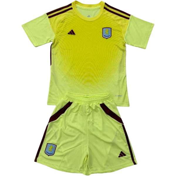 Portero Conjunto De Niños Aston Villa 2025 2026 Amarillo Aston Villa Niños Conjunto 2025 2026 Portero Amarillo - Tuta Aston Villa Niños | tiendasdefutboles