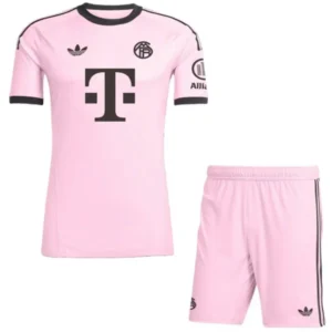 Bayern Múnich Niños Conjunto 2025 2026 Portero Rosa - Bayern Múnich Niños Barata | tiendasdefutboles