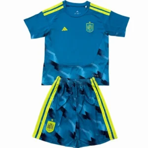 España Niños Conjunto 2026 Portero Azul - España Niños Barata | tiendasdefutboles