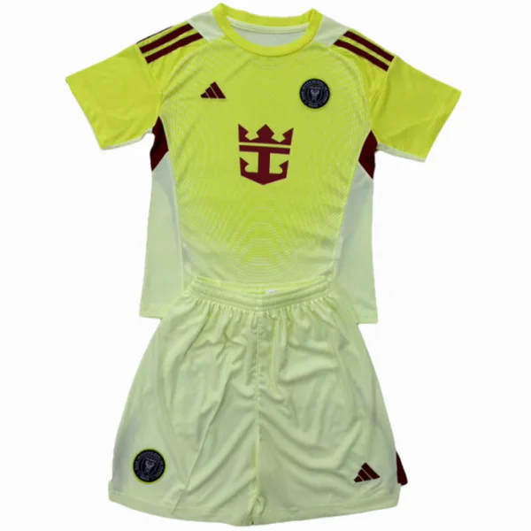 Portero Conjunto De Niños Inter Miami 2025 2026 Amarillo Inter Miami Niños Conjunto 2025 2026 Portero Amarillo - Equipacion Inter Miami Niños | tiendasdefutboles