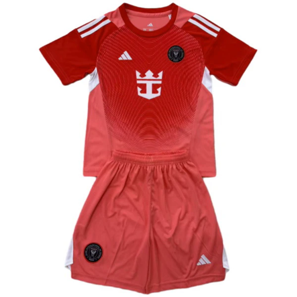 Portero Conjunto De Niños Inter Miami 2025 2026 Rojo Inter Miami Niños Conjunto 2025 2026 Portero Rojo - Equipacion Inter Miami Niños | tiendasdefutboles