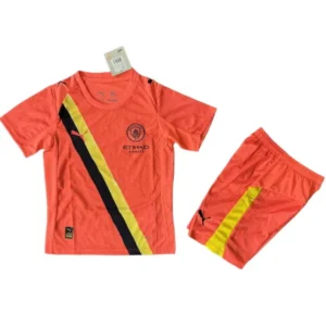 Manchester City Niños Conjunto 2025 2026 Portero Naranja - Equipacion Manchester City Niños | tiendasdefutboles