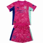 Manchester City Niños Conjunto 2025 2026 Portero Rosa - Equipacion Manchester City Niños | tiendasdefutboles
