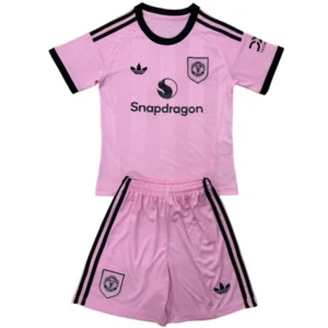 Manchester United Niños Conjunto 2025 2026 Portero Rosa - Equipacion Manchester United Niños | tiendasdefutboles