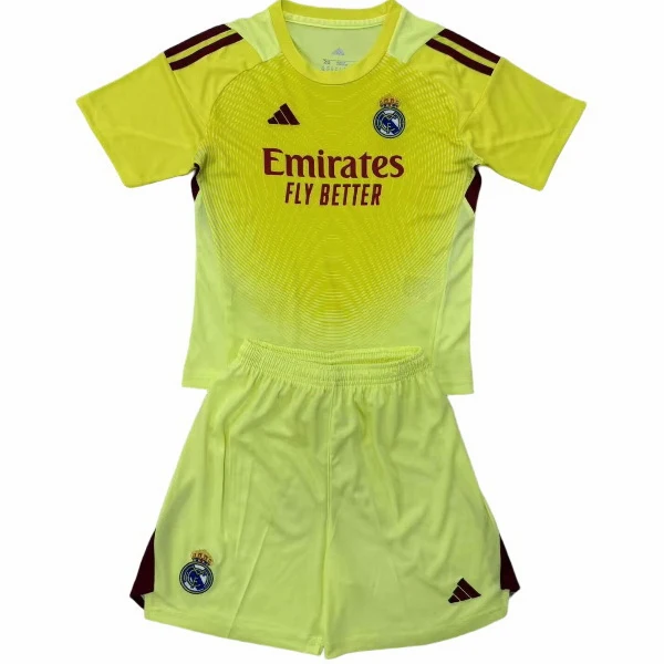 Portero Conjunto De Niños Real Madrid 2025 2026 Amarillo Real Madrid Niños Conjunto 2025 2026 Portero Amarillo - Tuta Real Madrid Niños | tiendasdefutboles