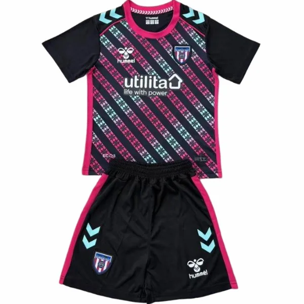 Portero Conjunto De Niños Sunderland 2025 2026 Rosa Negro Sunderland Niños Conjunto 2025 2026 Portero Rosa - Tuta Sunderland Niños | tiendasdefutboles
