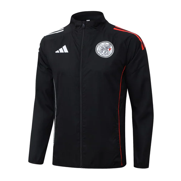 Rompevientos Ajax 2025 2026 Negro Ajax Rompevientos 2025 2026 Negro - Maglia Ajax | tiendasdefutboles