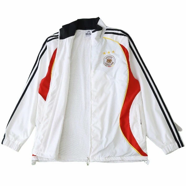 Rompevientos Alemania 2026 Blanco Rojo2 Alemania Rompevientos 2026 Blanco - Alemania Barata | tiendasdefutboles