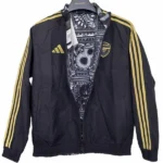 Rompevientos Arsenal 2023 2024 Negro Gris