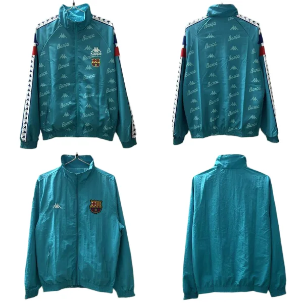Rompevientos Barcelona 2025 2026 Verde FC Barcelona Rompevientos 2025 2026 Verde - Giacca FC Barcelona | tiendasdefutboles